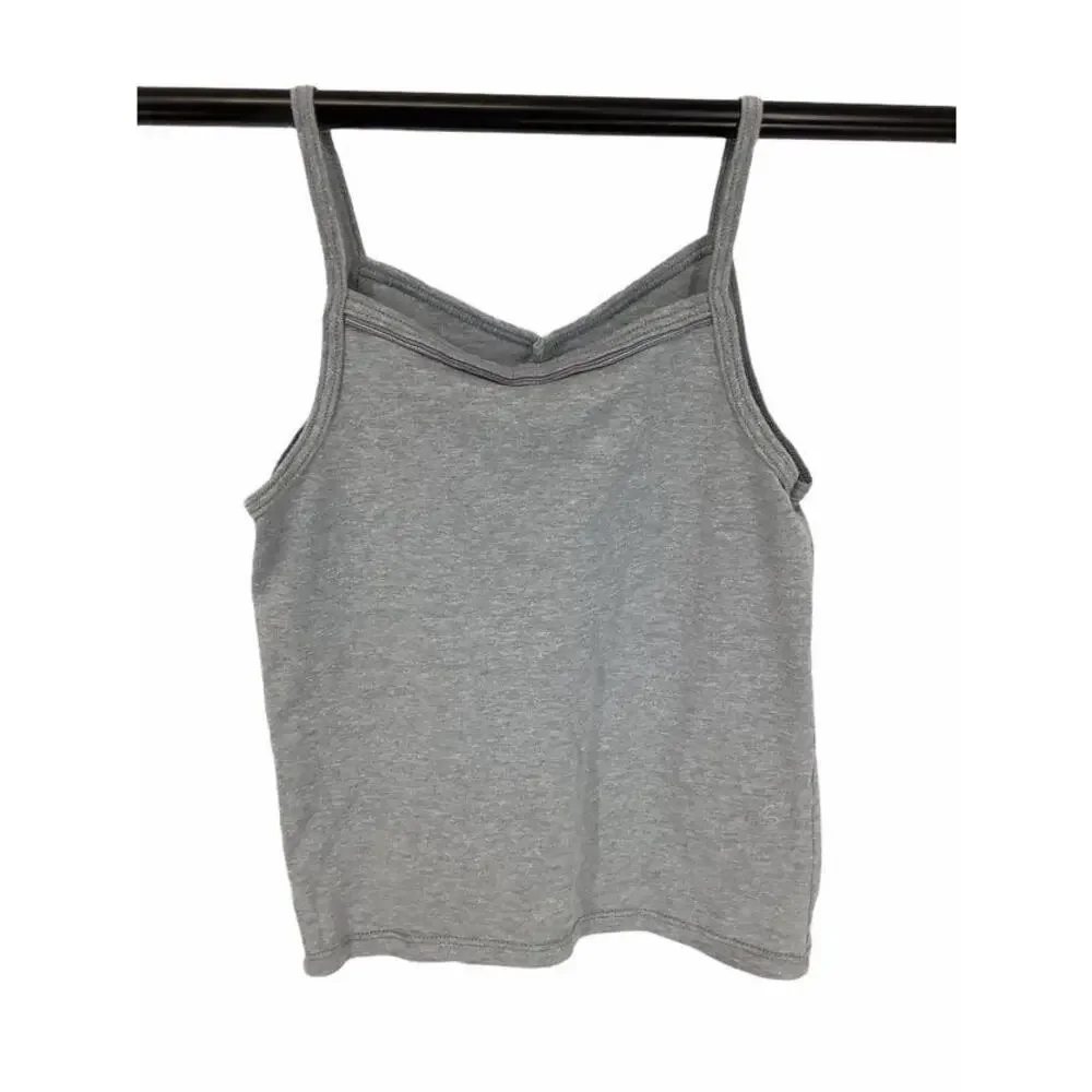 Hanes Old Navy 2 White Gray Tank Tops Medium 7/8